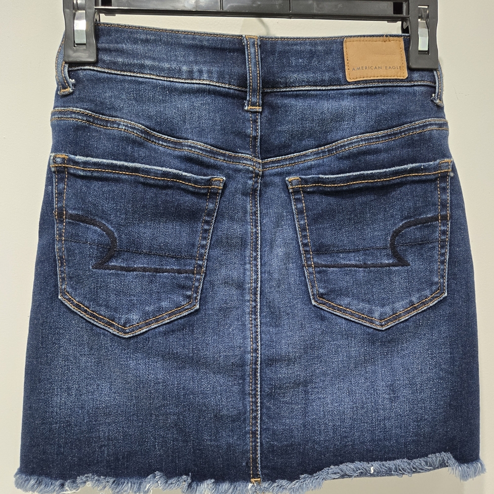 American Eagle Outfitters Blue Mini Pencil Skirt